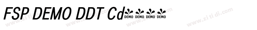 FSP DEMO DDT Cd字体转换 FSP DEMO DDT Cd字体转换